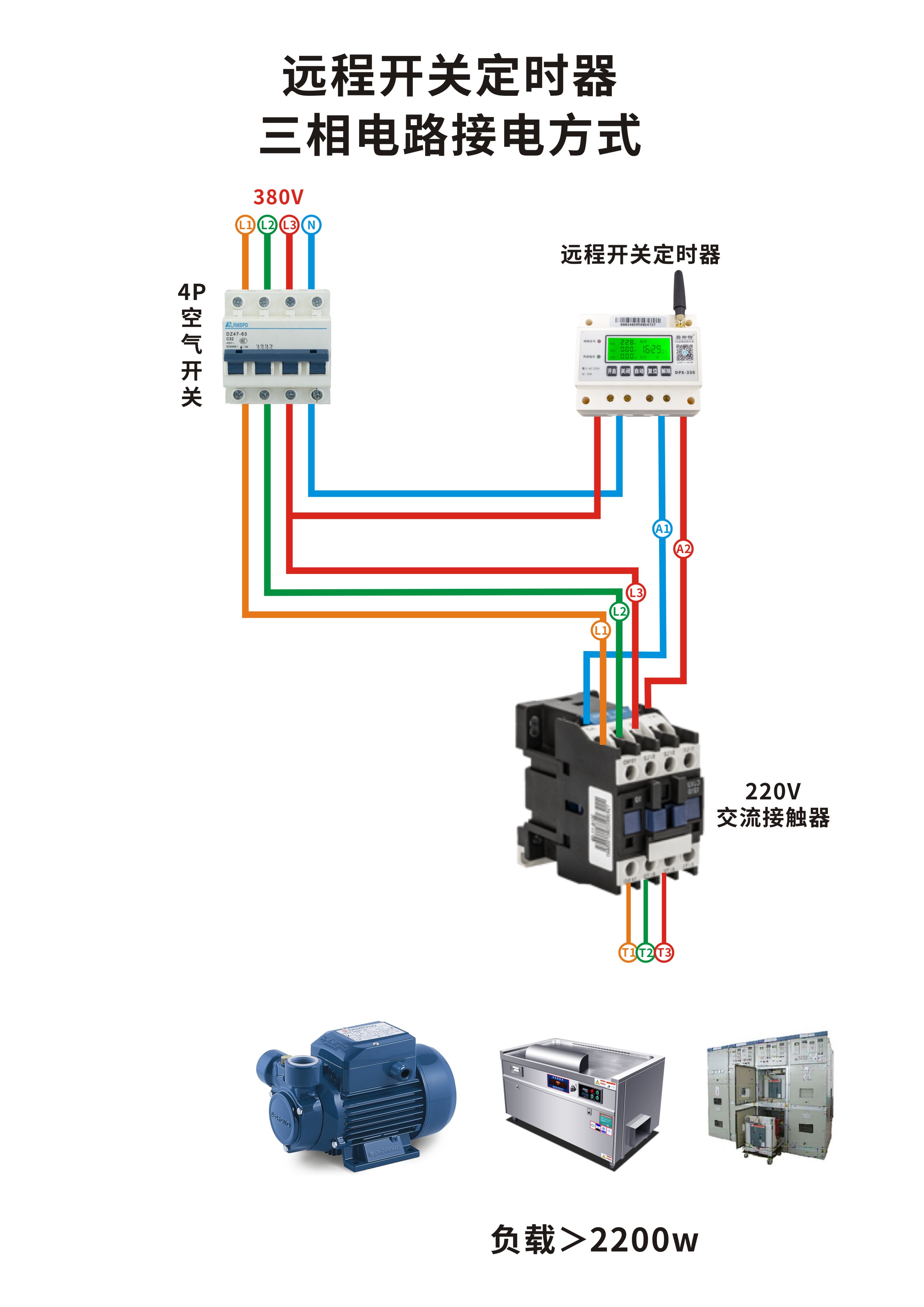 遠程控制開關怎么接線